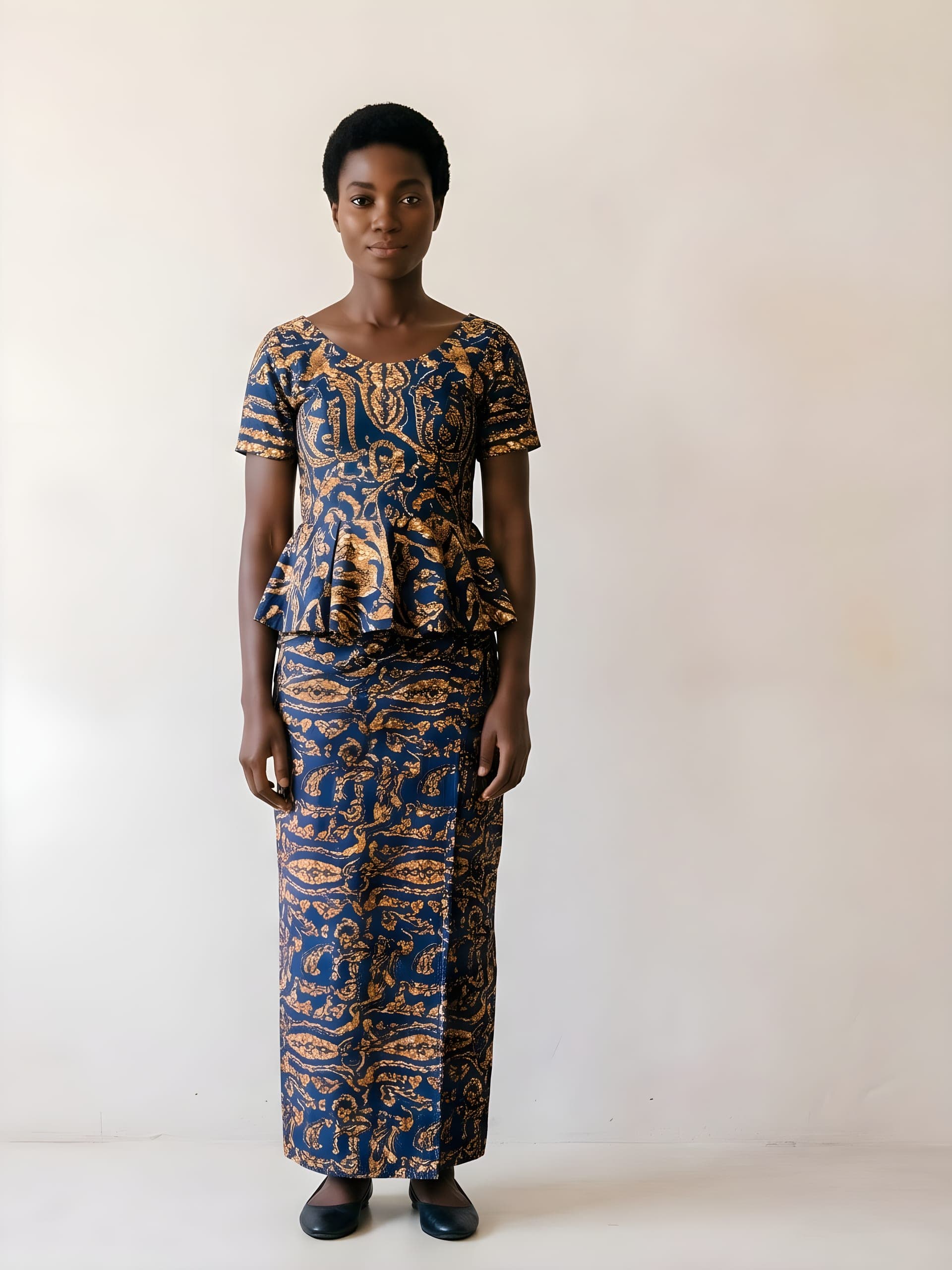 Wax Print Kaba, full look